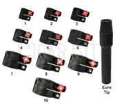 Tucker USA 10 Clamp Set w/Euro Tip T-10pc-SET Window Cleaning Accessories Cigarcity Softwash.