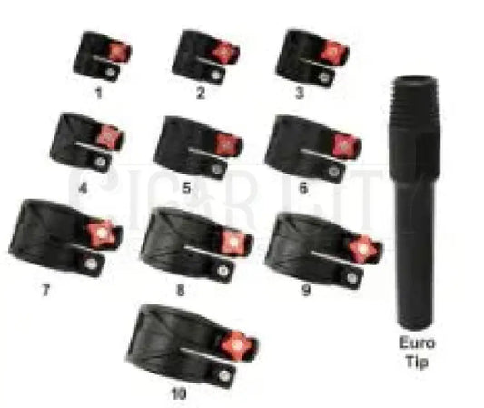 Tucker USA 10 Clamp Set w/Euro Tip T-10pc-SET Window Cleaning Accessories Cigarcity Softwash.