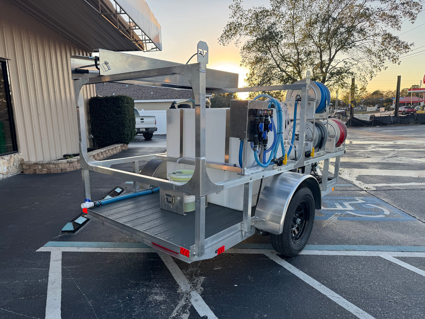 The Micro Series - 5x10 Aluminum Pressure & Softwash Trailer