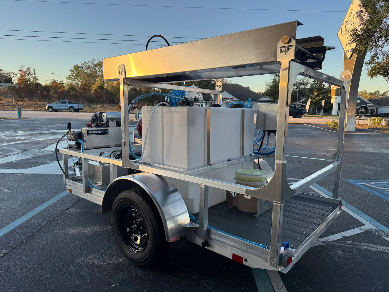 The Micro Series - 5x10 Aluminum Pressure & Softwash Trailer