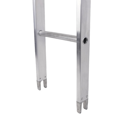 Metallic Ladder Aluminum Open Top Section - 7 Foot