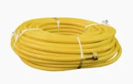 150 foot Yellow 3/8 Hose with Garden Hose Fittings - Cigarcity Softwash