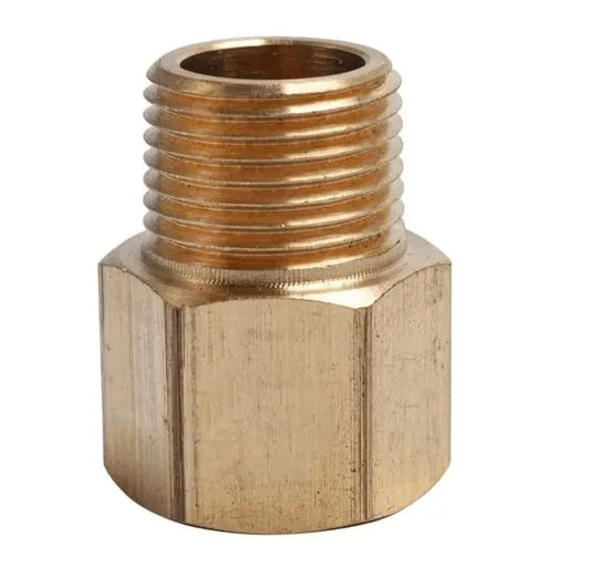 3/8" FPTx 3/8" MPT Brass Pipe Adapter Fitting - Cigarcity Softwash