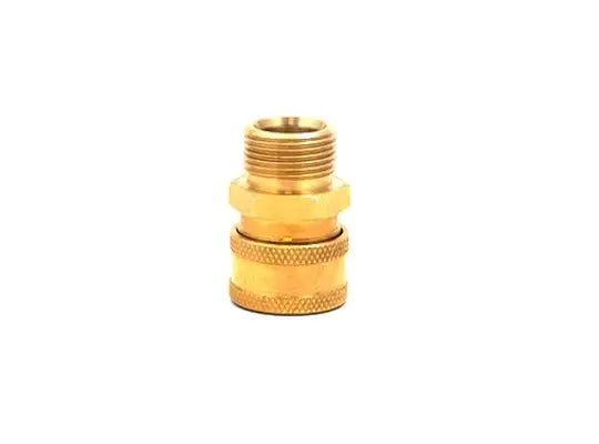 3/8" QC Brass Coupler x M22 M 15mm Plug - Cigarcity Softwash