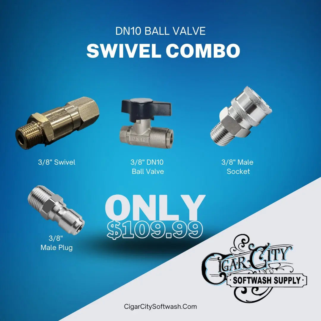 Ball Valve Swivel Combo - Cigarcity Softwash
