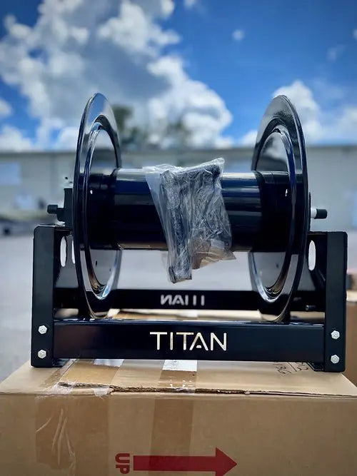 Titan, 12" manual powder coated Reel - Cigarcity Softwash